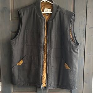 Legendary Whitetails Canvas Workwear Gray and Gold Vest